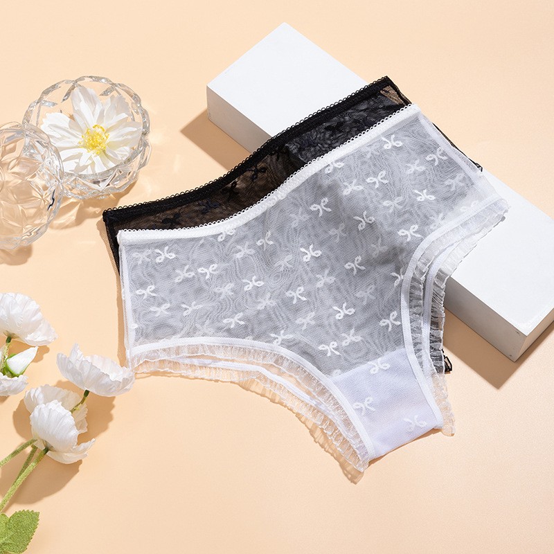 2 Pack Lot Sexy Womens Sheer See Through Panties Underwear Ladies Sissy Lingerie
