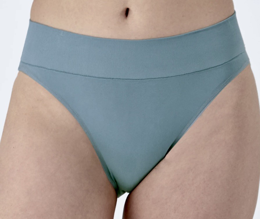 MAIDENFORM M Seamless Sunday Morning Blue High Leg Bikini Panty Womens Sz M L XL