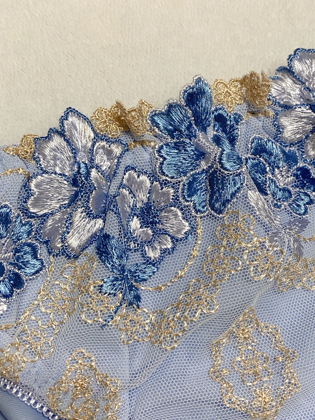 Set Of 4！US-S/JP-L Japanese Brand High Quality Floral Embroidery Nylon Panties
