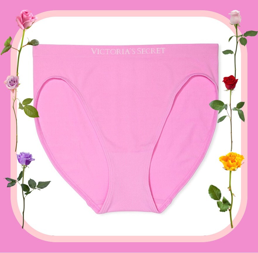 M Bubblegum SEAMLESS NOSHOW FULLCOVER Victorias Secret HighLeg Waist Brief Panty