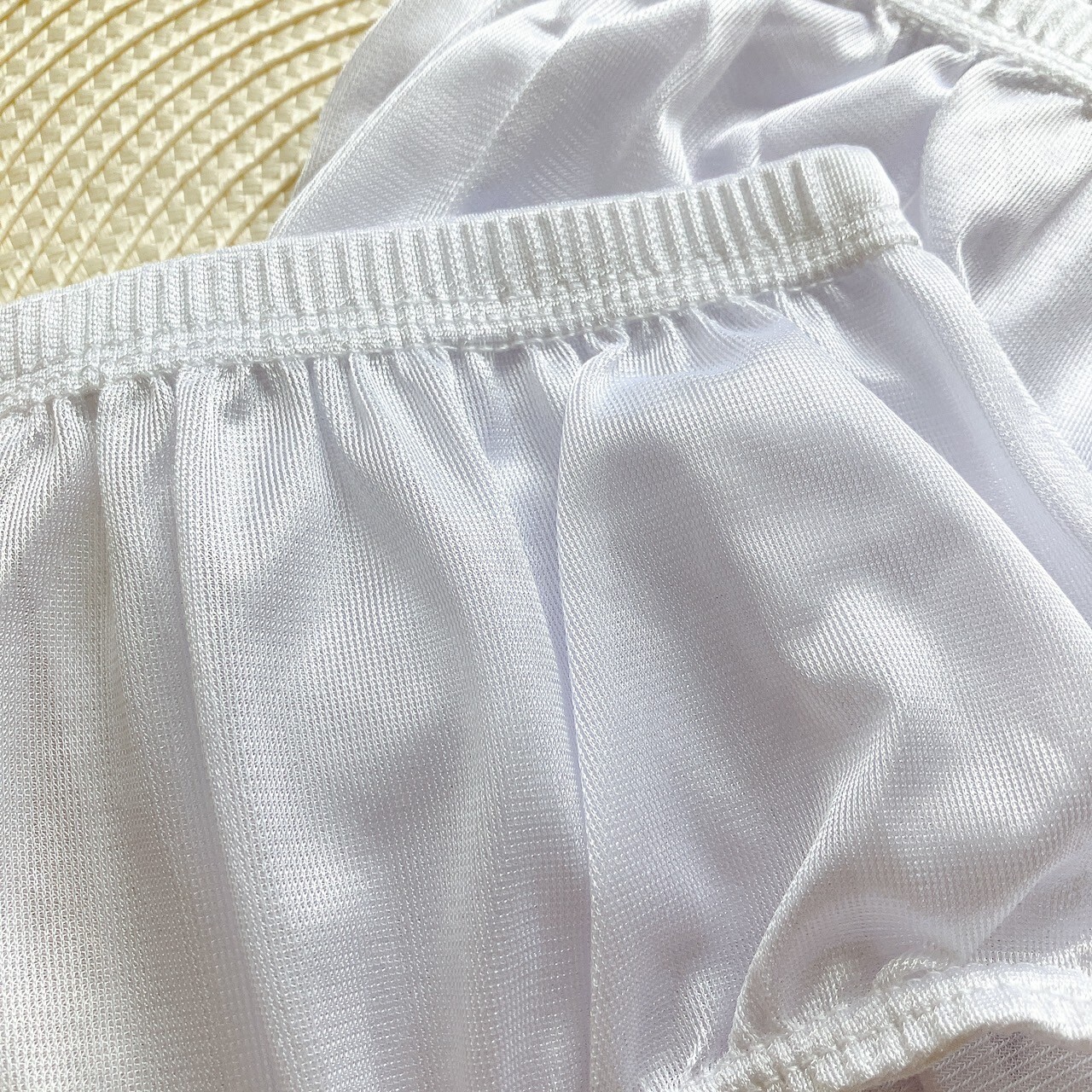 M – 3XL White Nylon Panties Knickers Panty Unisex Underwear Soft Undie 6 Pcs New