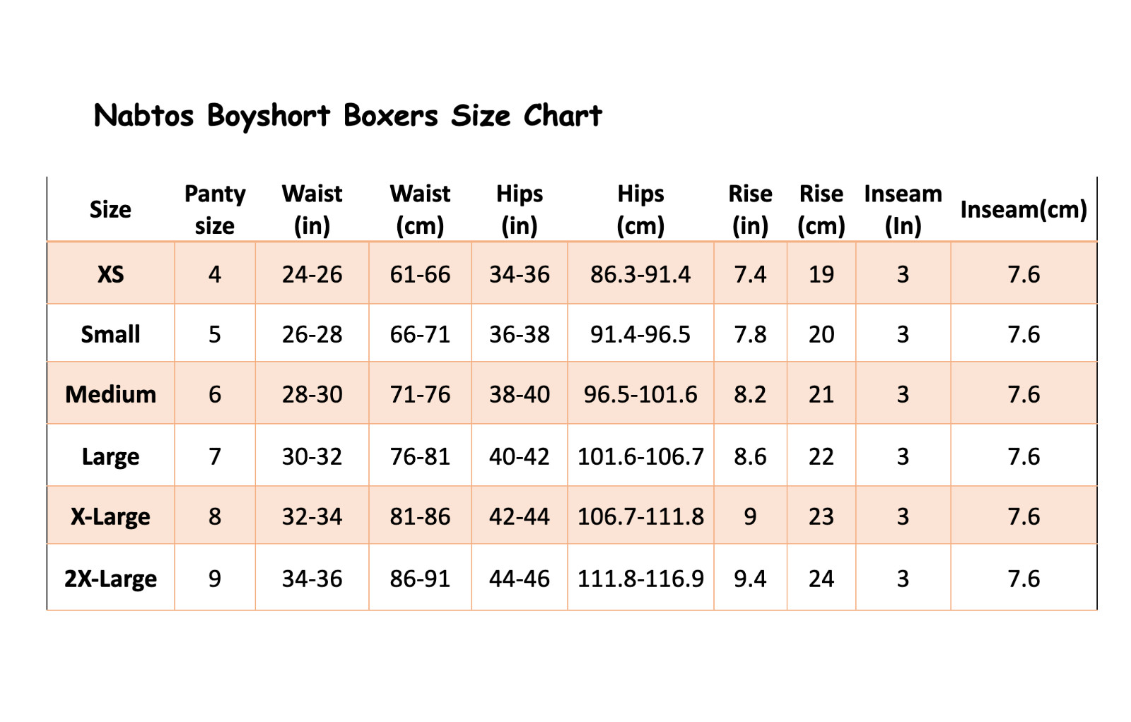 Nabtos Women Boyshort Panties Cotton Boxers underwear Size XS Pack 5