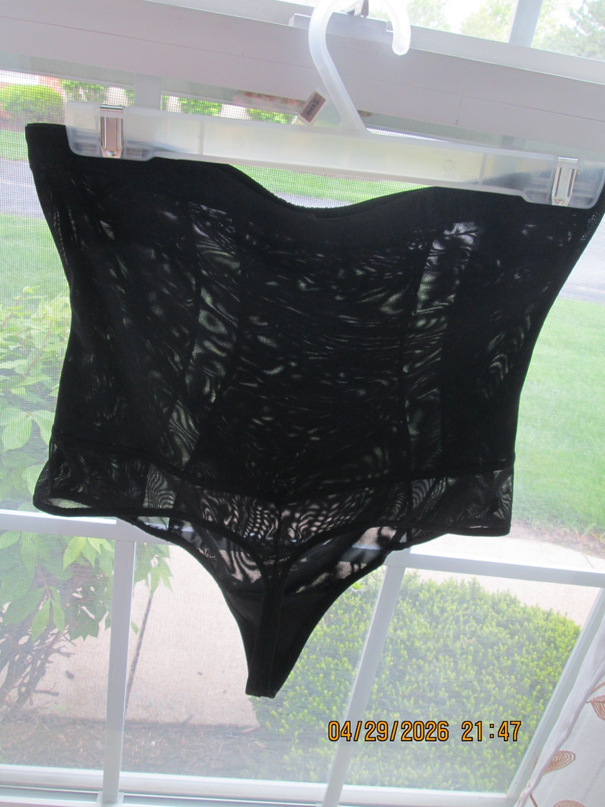 Sofia shapewear Sofia Vergara Womens hi Waist Power Mesh Shaping Thong panty XL