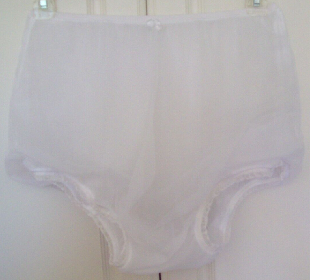3 FULL LAYERS White SHEER NYLON Granny FULLER POOF PANTY BUBBLE * 30 – 40″