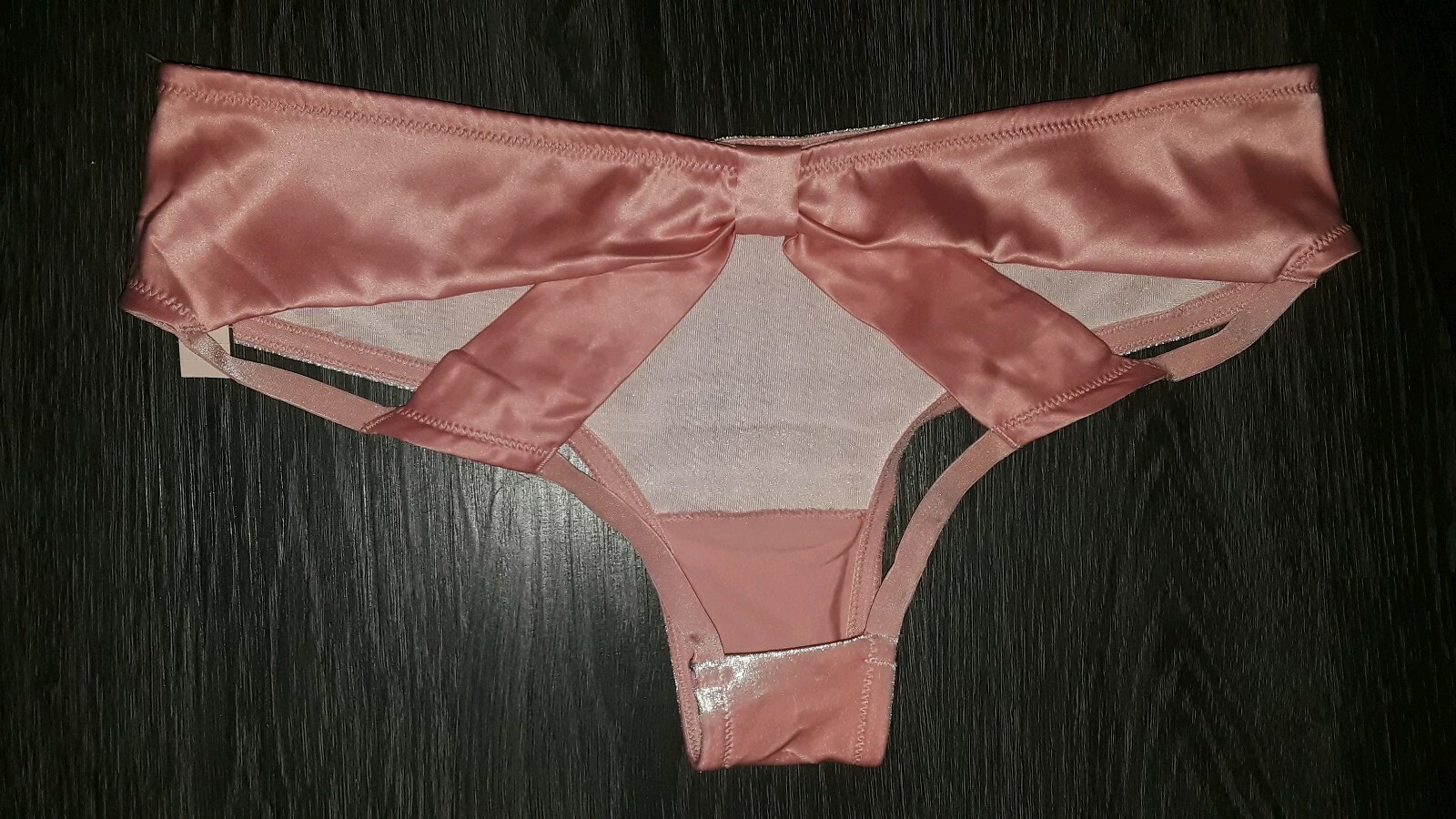 Vs Very sexy velvet cut out bow back Cheeky Panty BRAND NEW SIZE small