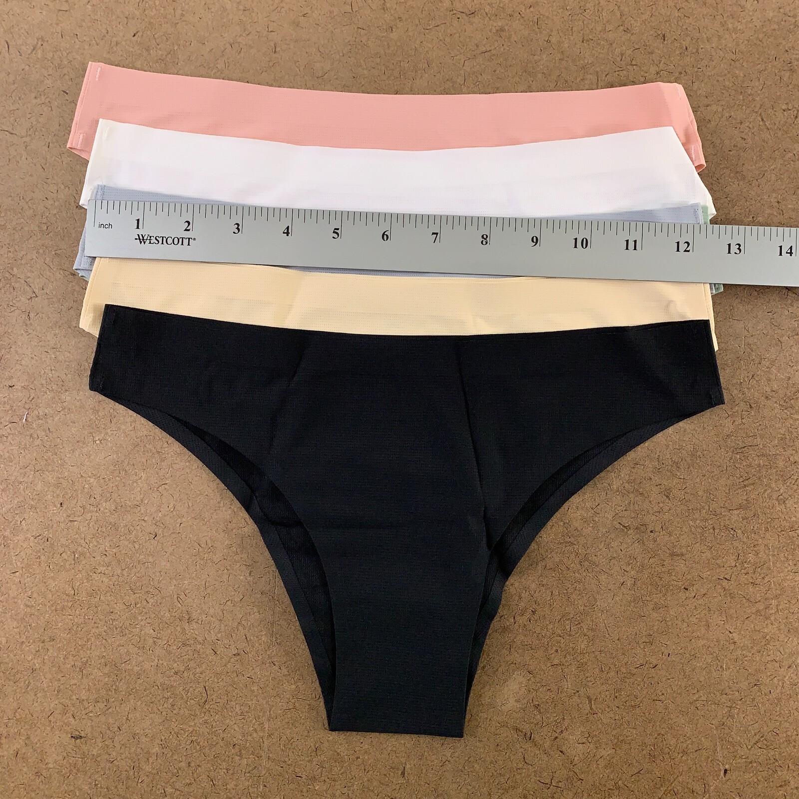 Shein Women’s Size Small Multicolor Solid 6 Pack Seamless Bikini Panties NWT