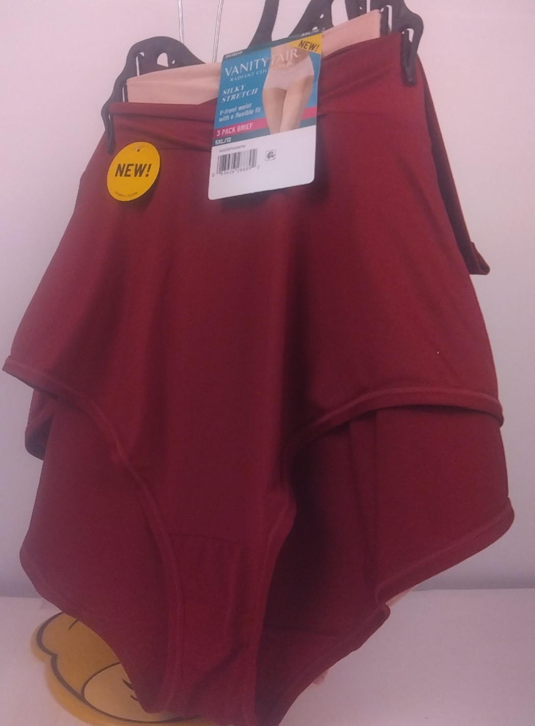 Vanity Fair 3 Pack Red/Pink/Purple Silky Stretch V Front Briefs Size 5XL – New