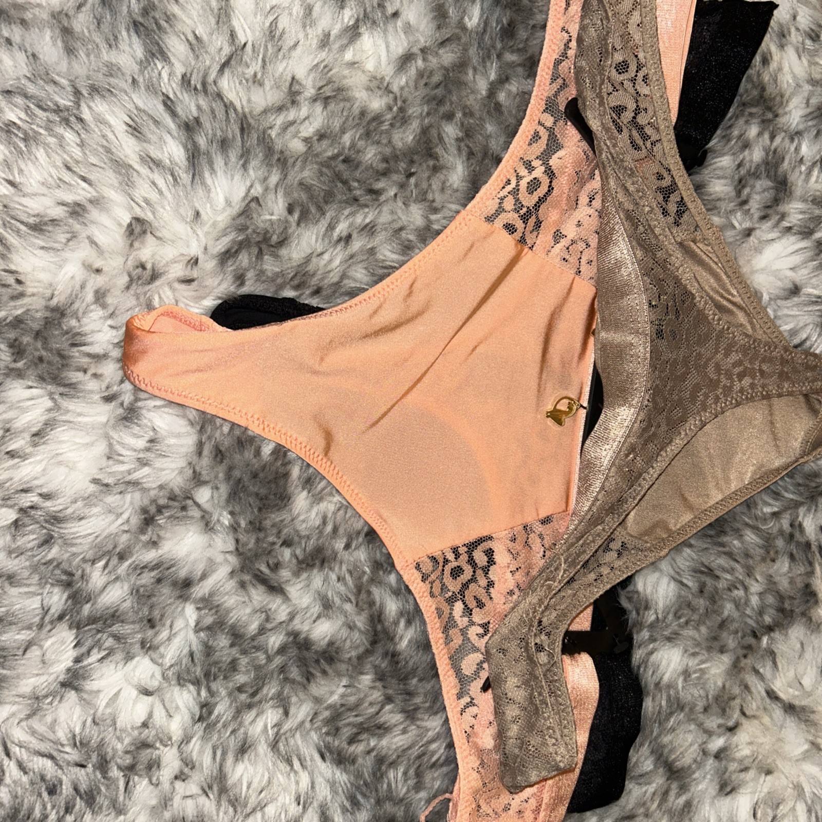 BABY PHAT 3- Pack lace Thongs, Dangling Charm On Each Pair, 😍 Size L, *NWT*