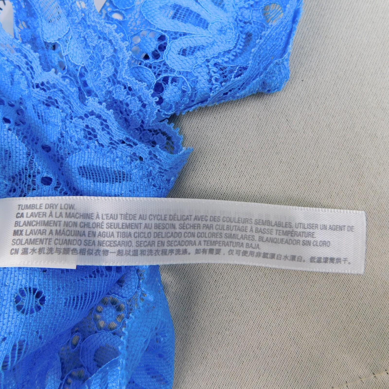5pc Lot Jenni Nylon Floral Stretch Lace Everyday Thong Panties Women’s Plus Size