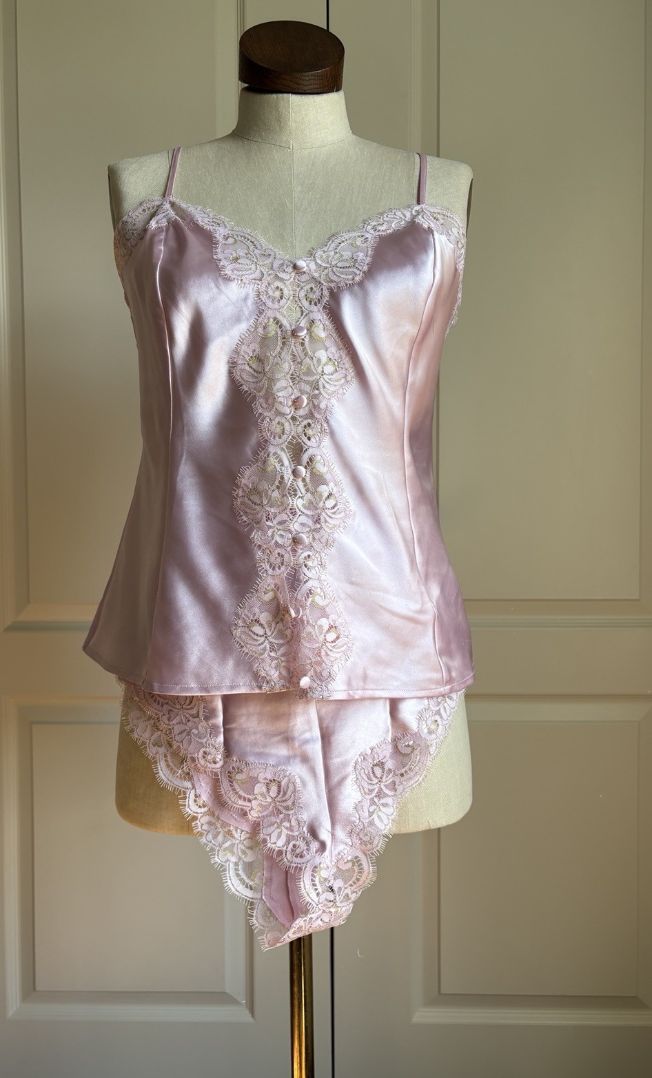 Camisole/Tap Pant Set by Secrets In Lace Talia Collection Pink Size Small