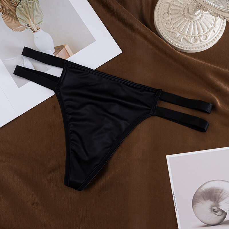 5 Pack Lot Sexy Womens Satin Panties Briefs Thongs Bikinis Underwear Lingeries