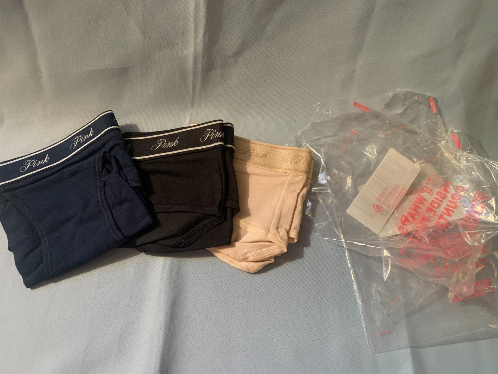 Victoria’s Secret Pink Underwear Lot of 3 Hiphugger/Hipster Size Large New