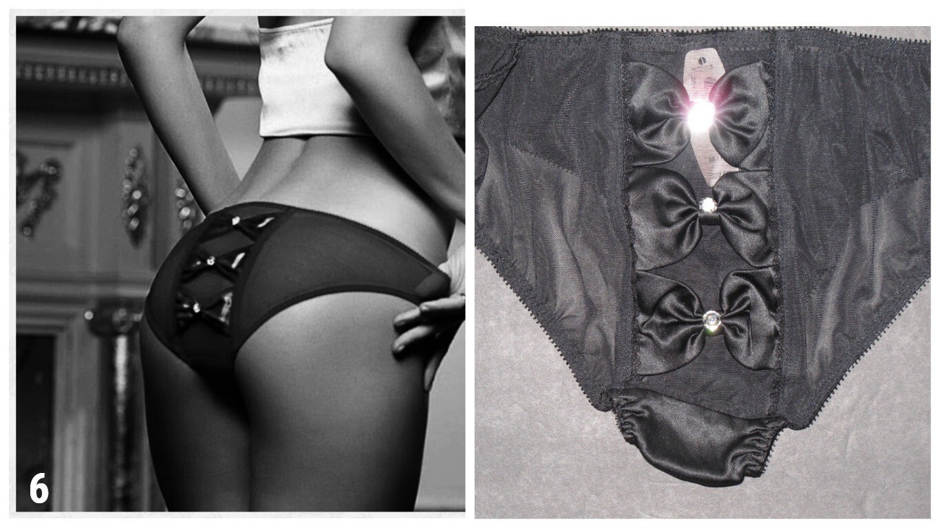 VICTORIA’S SECRET SATIN FEATHERS & EMBELLISHED PANTIES RARE