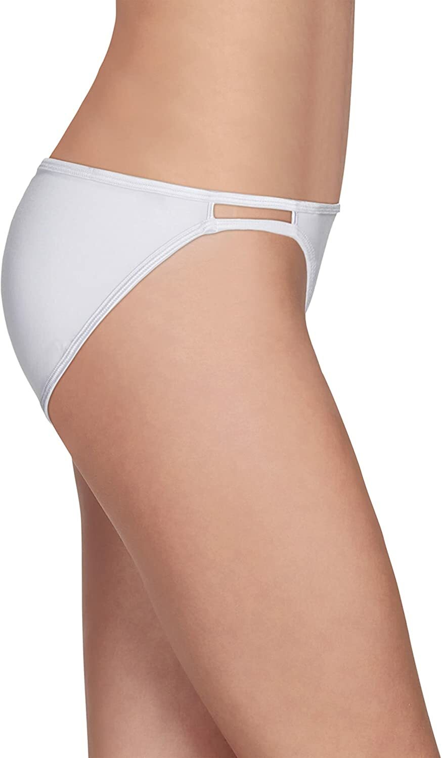 Vanity Fair Body Shine Illumination White String Bikini Size 7/Large