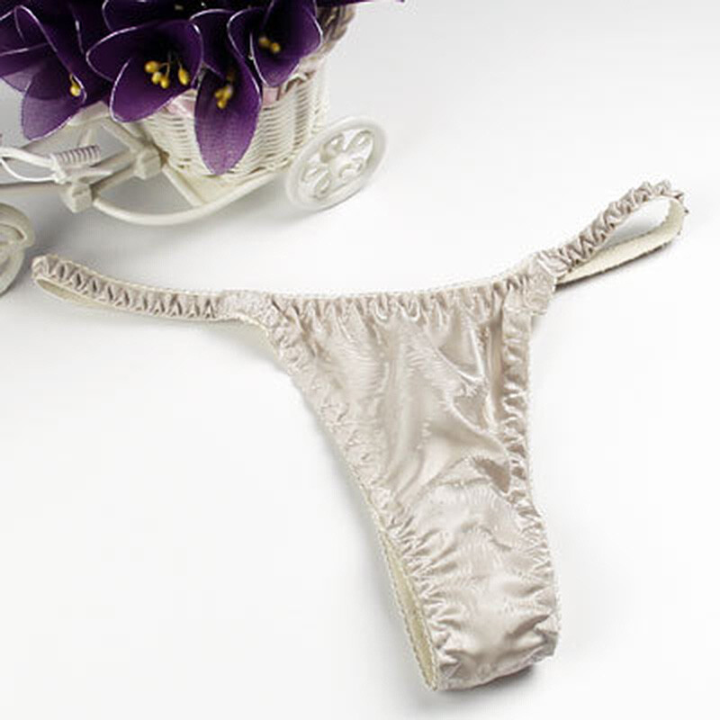Sexy Pure Silk Thongs Briefs Women G-String Panties Bikinis Underwear NEW 2025