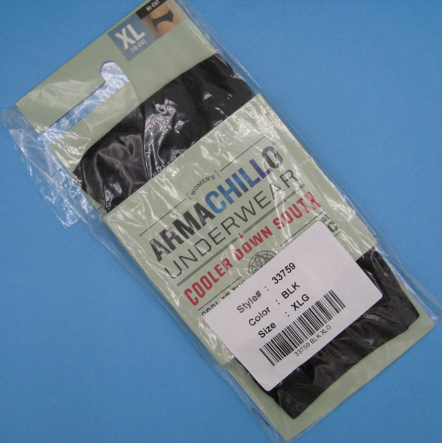 Duluth Trading Women’s Armachillo Cooling Hi-Cut Underwear Sz XL 18-20 Black NIP