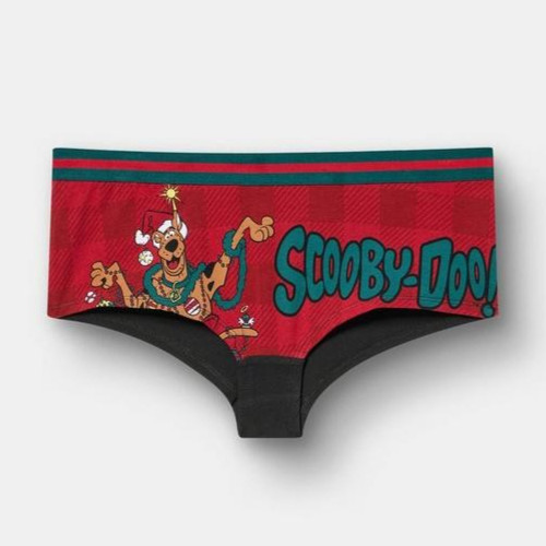 Torrid Scooby Doo Christmas Mid-Rise Cotton Boyshort Panty Panties Size 1 1X NWT