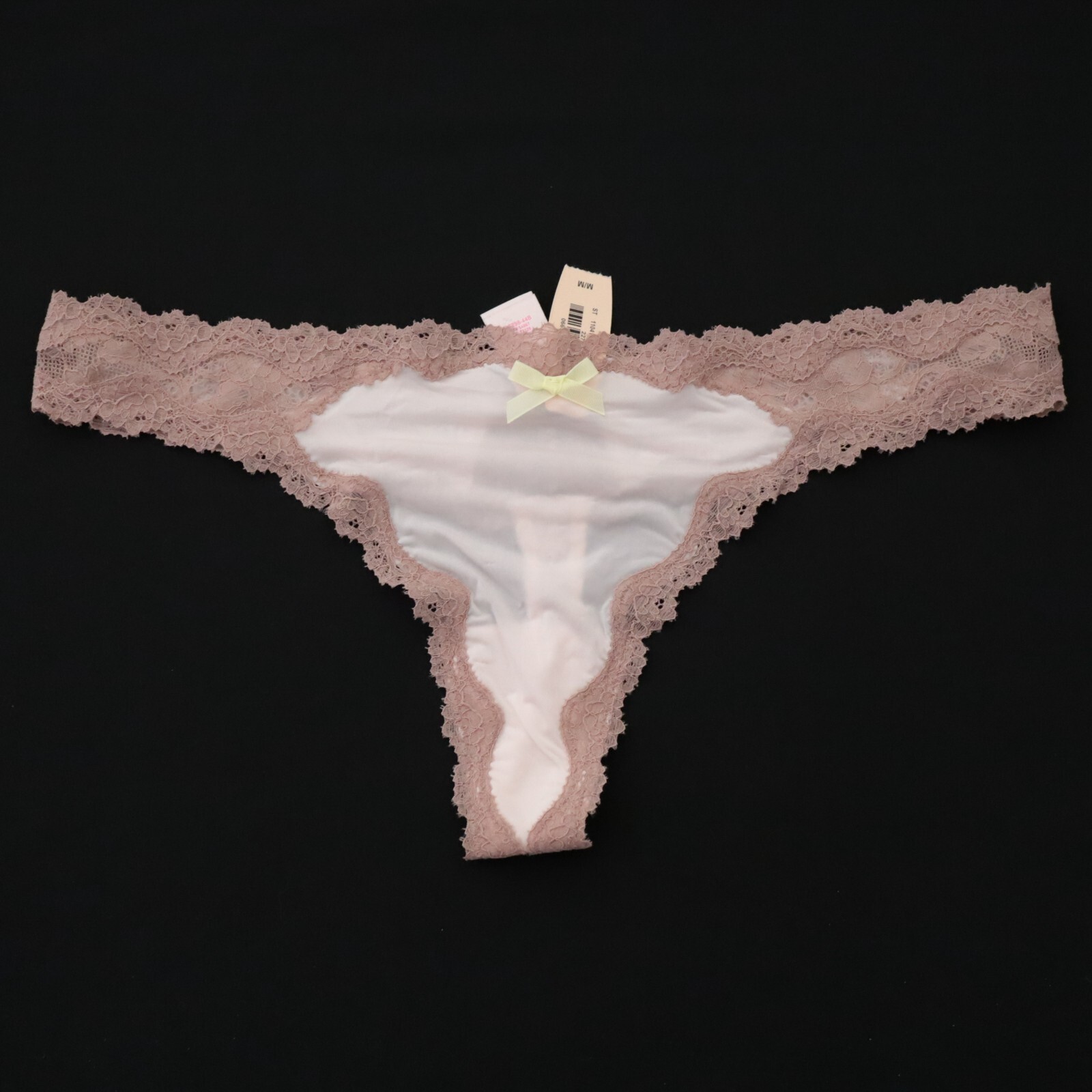 NEW Victoria’s Secret VTG 2010s Silky Satin Dream Angels Thong Panty MEDIUM