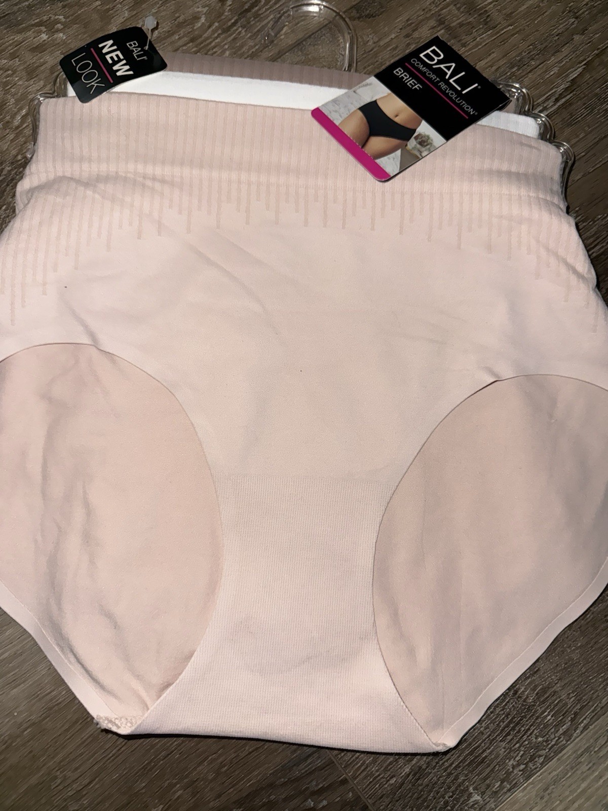 Bali ~ 3-Pair Womens Seamless Brief Underwear Panties Nylon Blend Multicolor XL