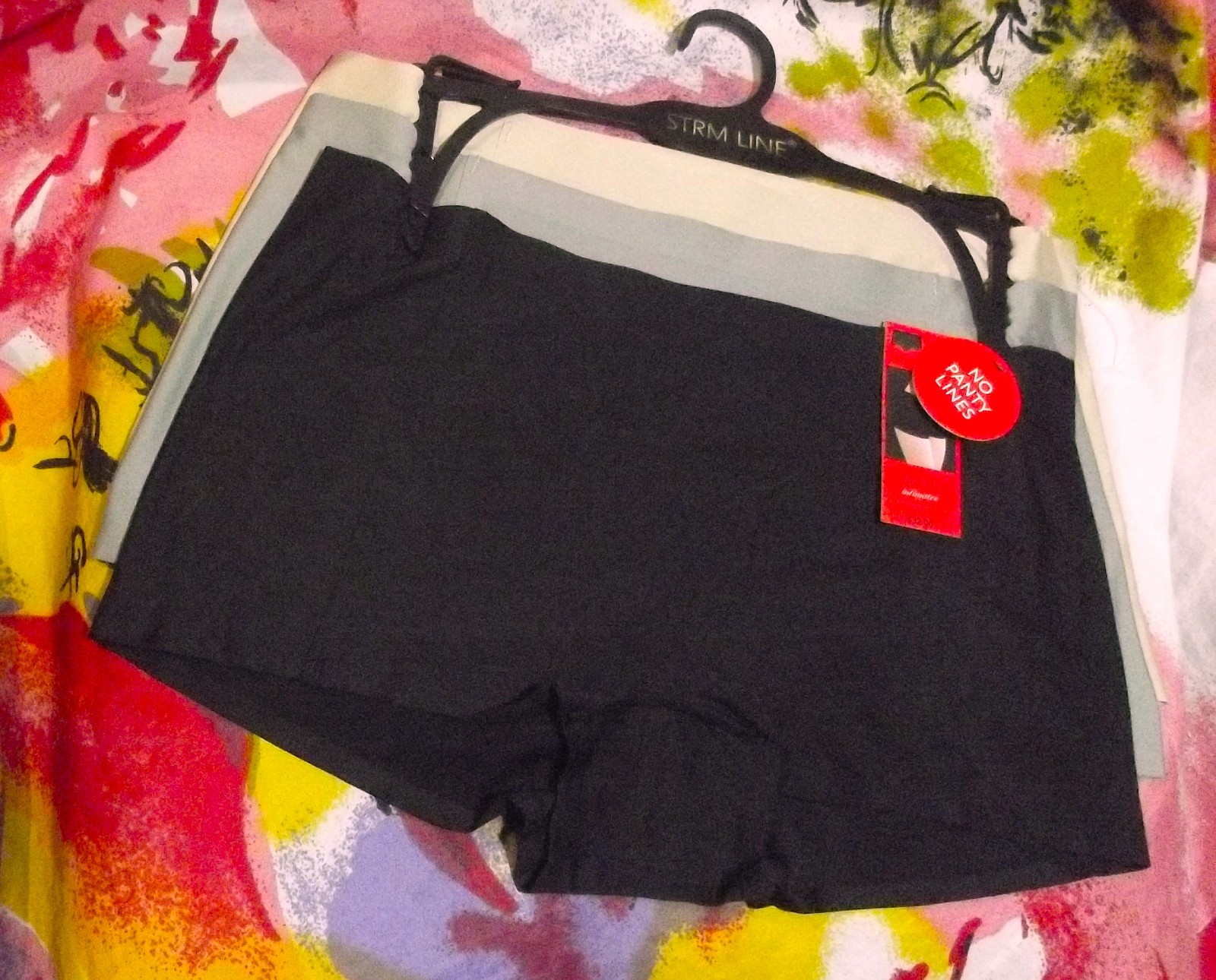3 NEW STRM LINE INTIMATES 5008 BK/GN/BG MF NO PANTY LINES BOYSHORT PANTIES L
