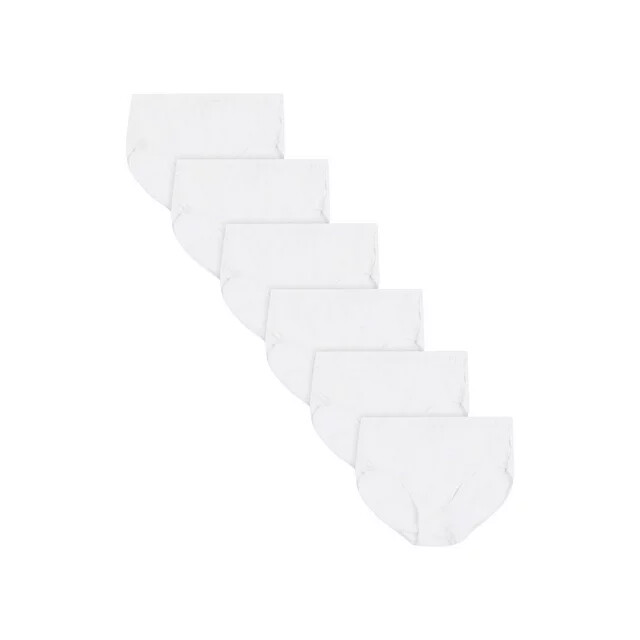 6 pack JUST MY SIZE Hanes Cotton BRIEF Underwear White Sz – 9 /2xl or 10 /3xl