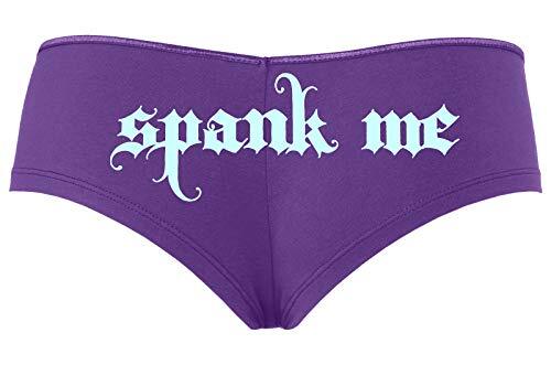 Knaughty Knickers Spank Me Goth Font Sexy Boyshort Flirty Submissive BDSM