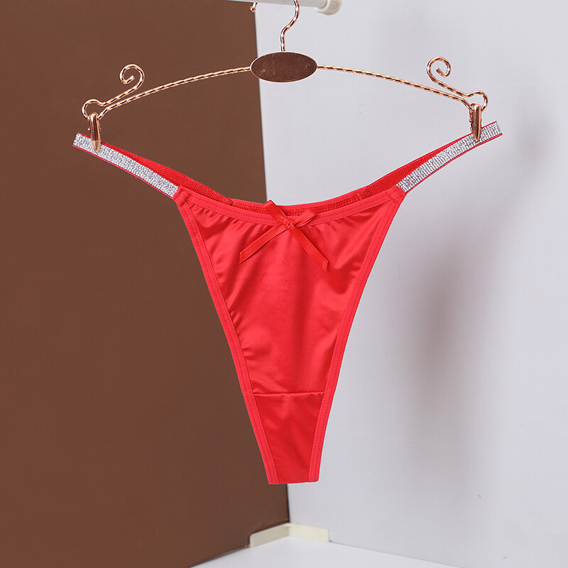 6 Pack Lot Sexy Womens String Bikinis Satin Panties Brief Thong Ladies Underwear
