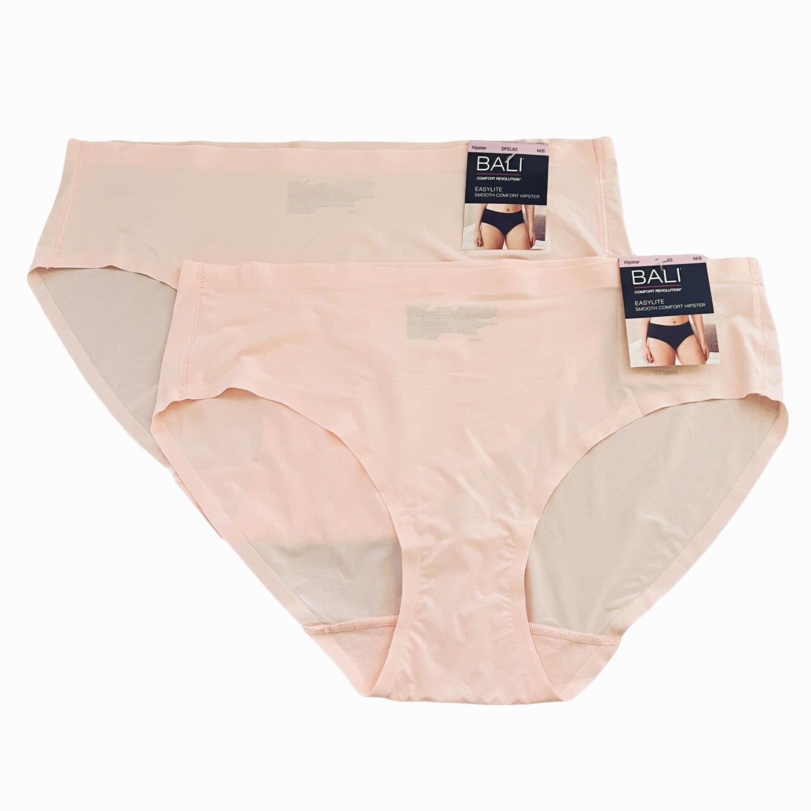 Bali Easylite Hipster Panty M 6 MEDIUM 2 Pack Panties DFEL63 Seamless Underwear