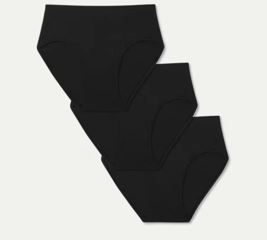 Bombas Women’s Black Seamless Hipster Underwear Size XS/S, M/L and XL/XXL