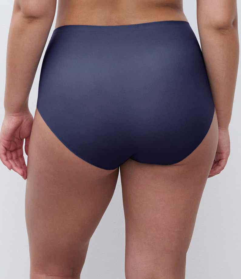 Chantelle ONE SIZE PLUS (1X-4X) SoftStretch Brief Panty 1137 NWOT Ink Purple