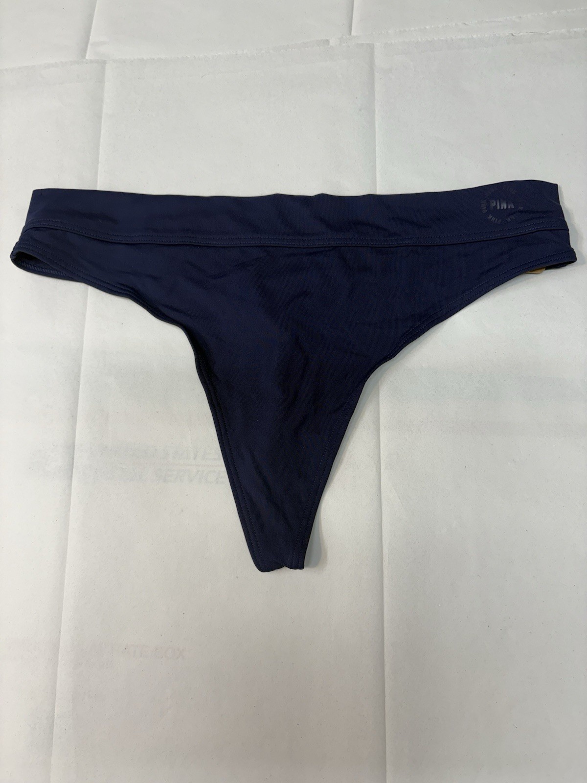 NWT Victoria’s Secret PINK Thong Panties Navy Blue Size: M