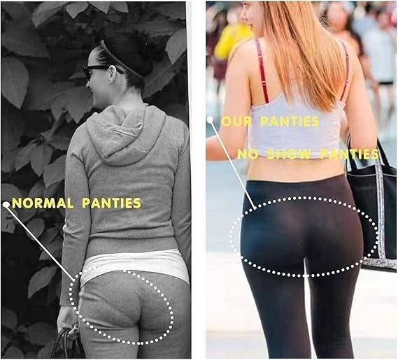 Democool Women’s Seamless Hipster No Show Invisible Ice Silk Stretch Underwear M
