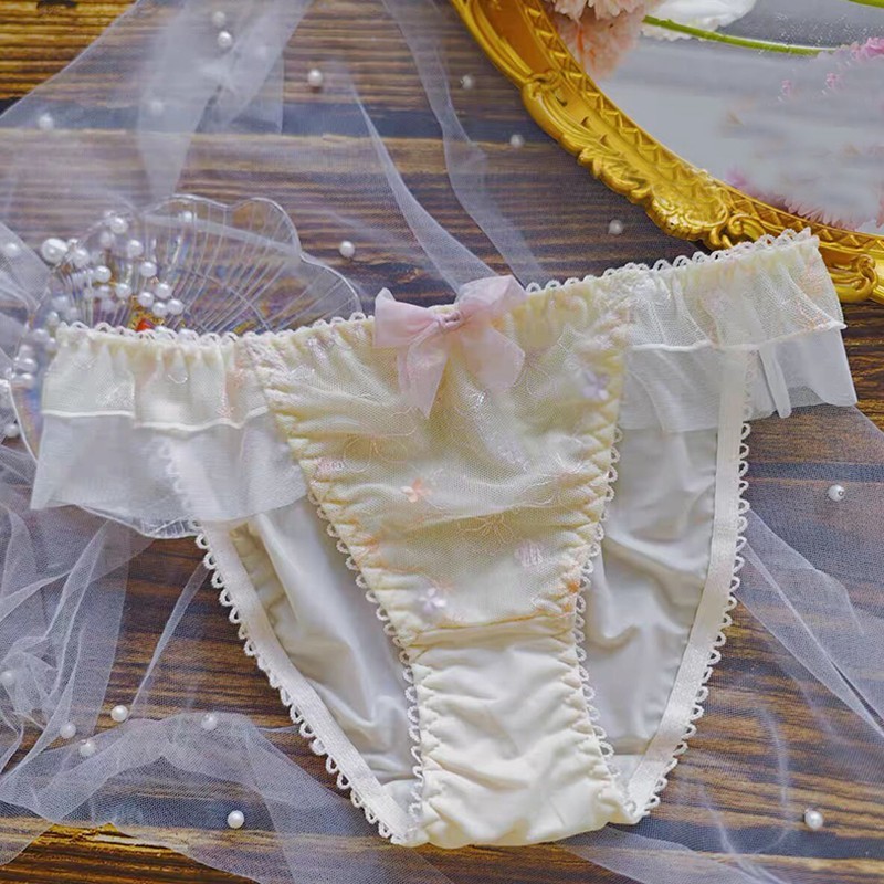 Japanese Sweet Girls Bow Panty Princess Lolita Panties Briefs Underpants School