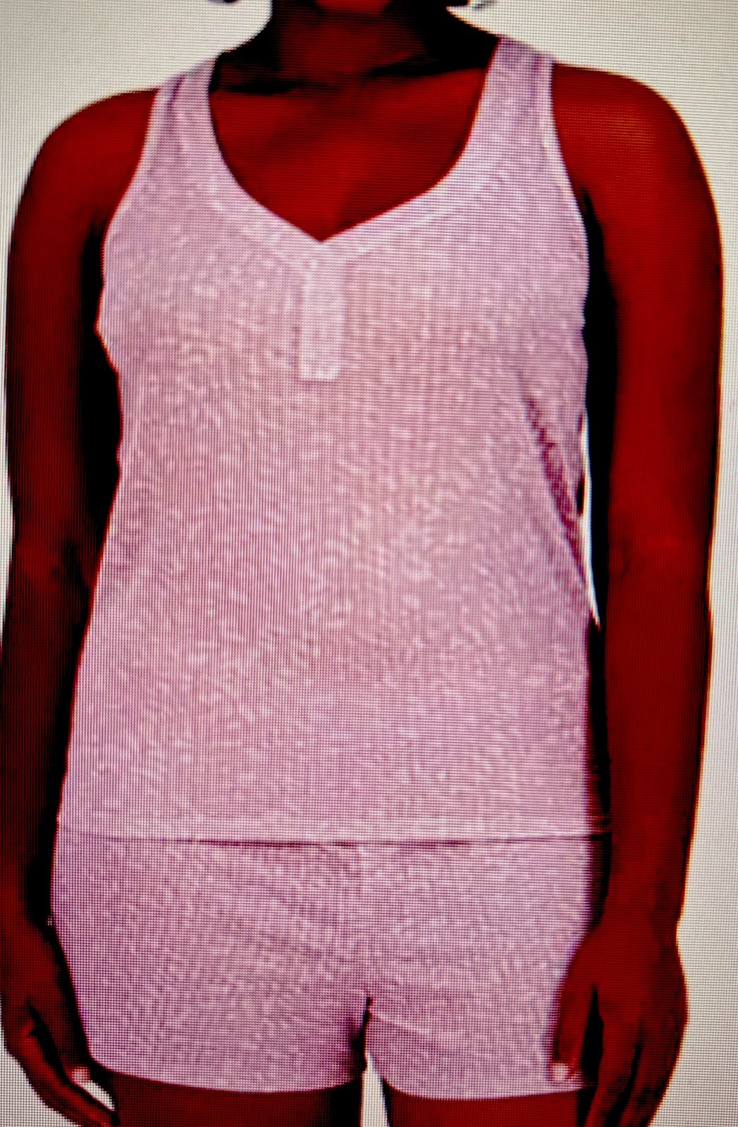Live2Lounge Women’s 4‑Piece Pointelle Pajama Lounge Set Purple Size Large NWT