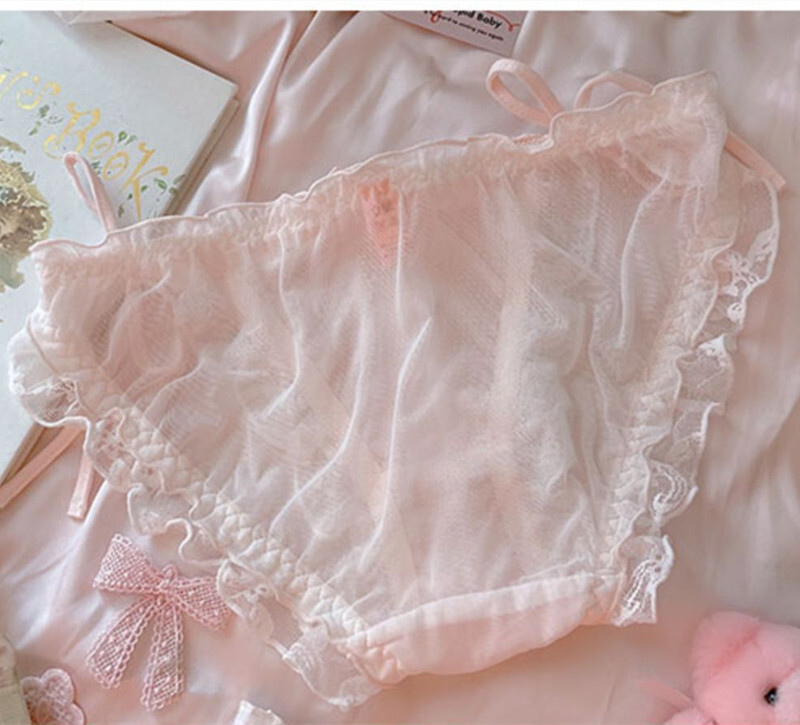 Lolita retro ribbon sweet cute Panties Briefs Underwear Underpants Women Japanes