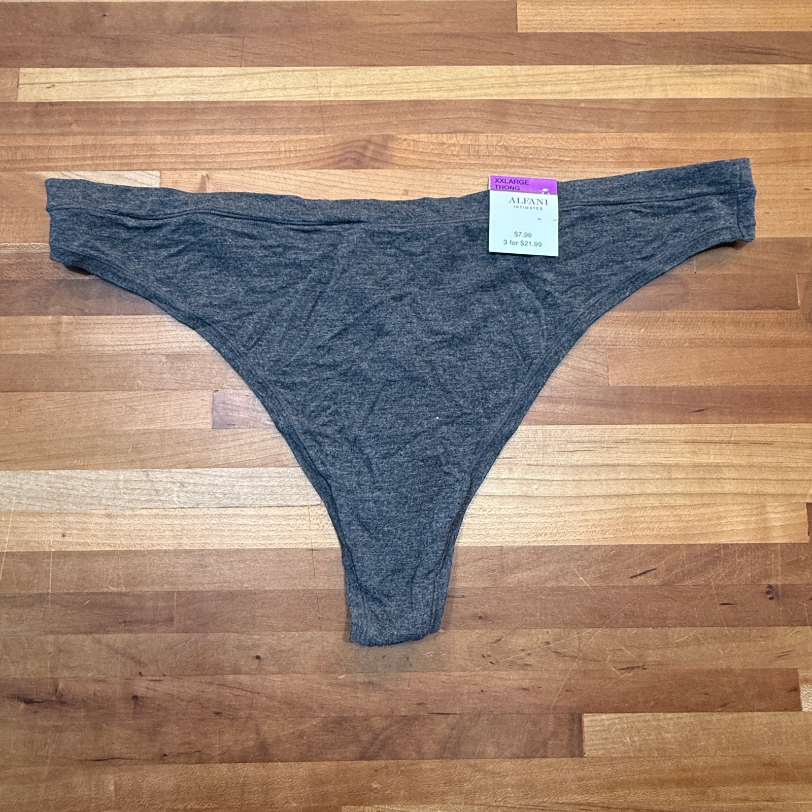 Macy’s assorted Thong panty bundle pack of 3, Tan/gray, XXL