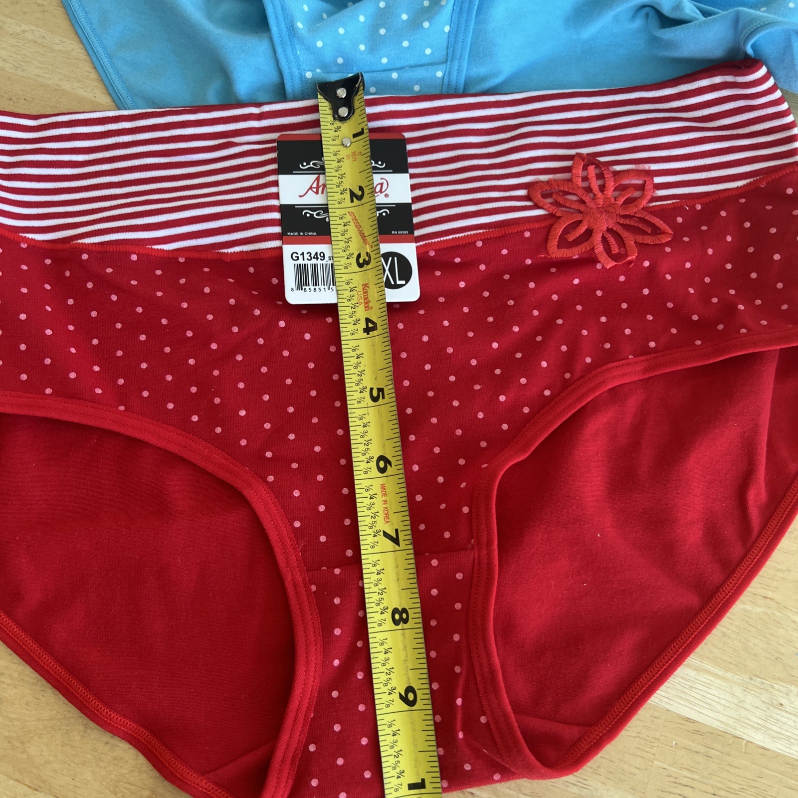 ANGELINA LADIES UNDERWEAR PANTIES ~SET OF 5 ~SZ XL (RUN SMALL LIKE A 7) NEW TAGS