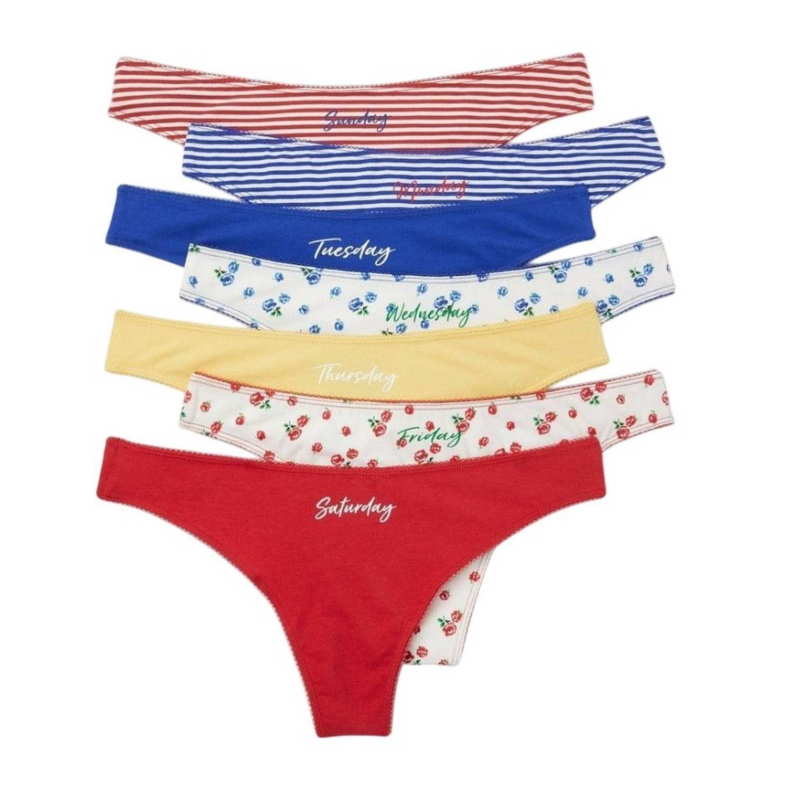 Ended Colsie Women’s 7pk Days of the Week Thong Set (4141)