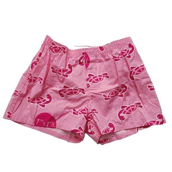 Vintage Paul Frank Womens Boxers, Tonal Turtle, Pink, Underwear, Boxer Shorts, L