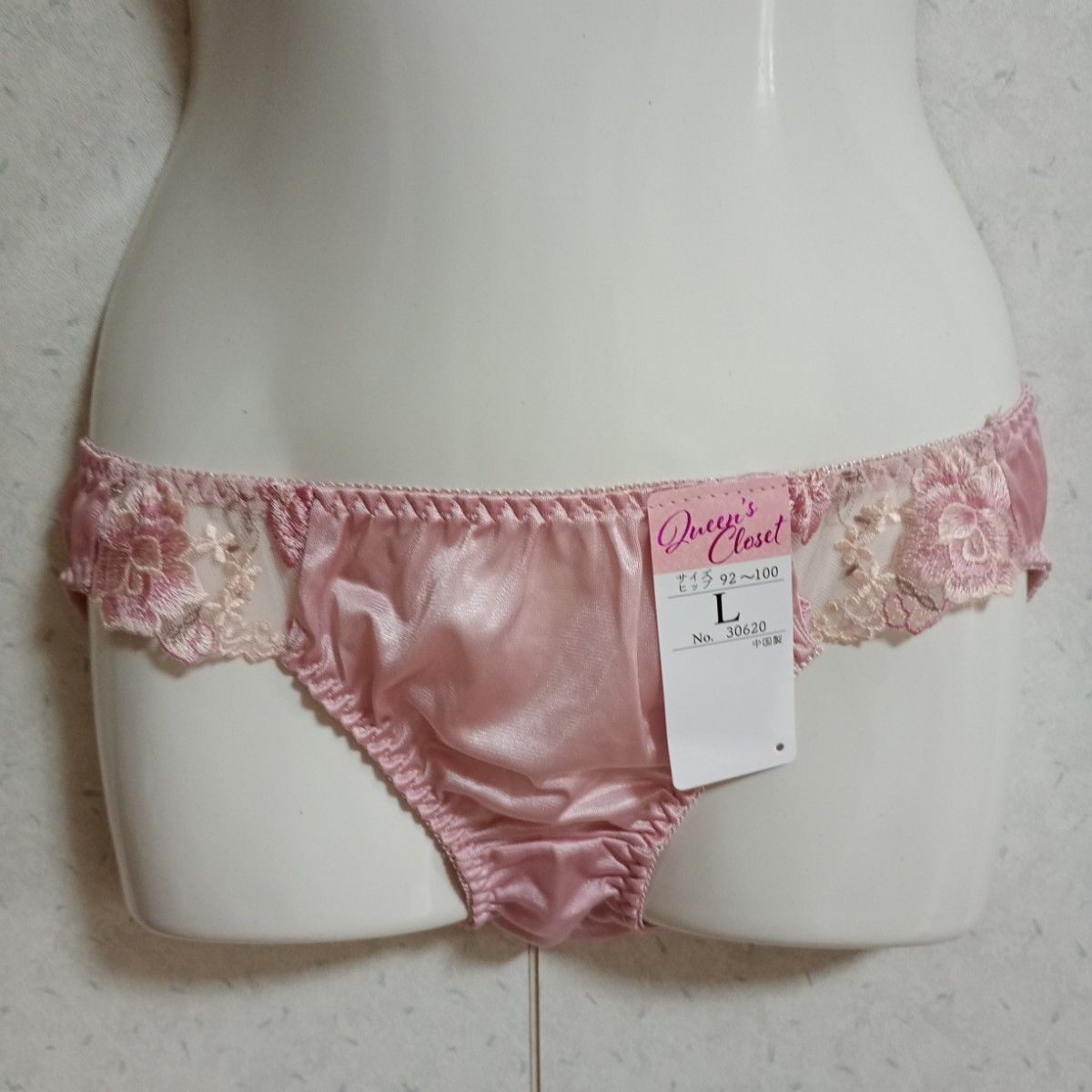 Shiny Tricot Panties US size M 5-pack set Floral Lace Pastel Colors JP size L