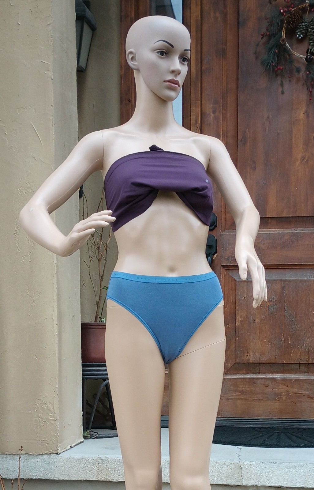 Victoria’s Secret High Waist Panties (set of two), XS, blue & black color, NWT