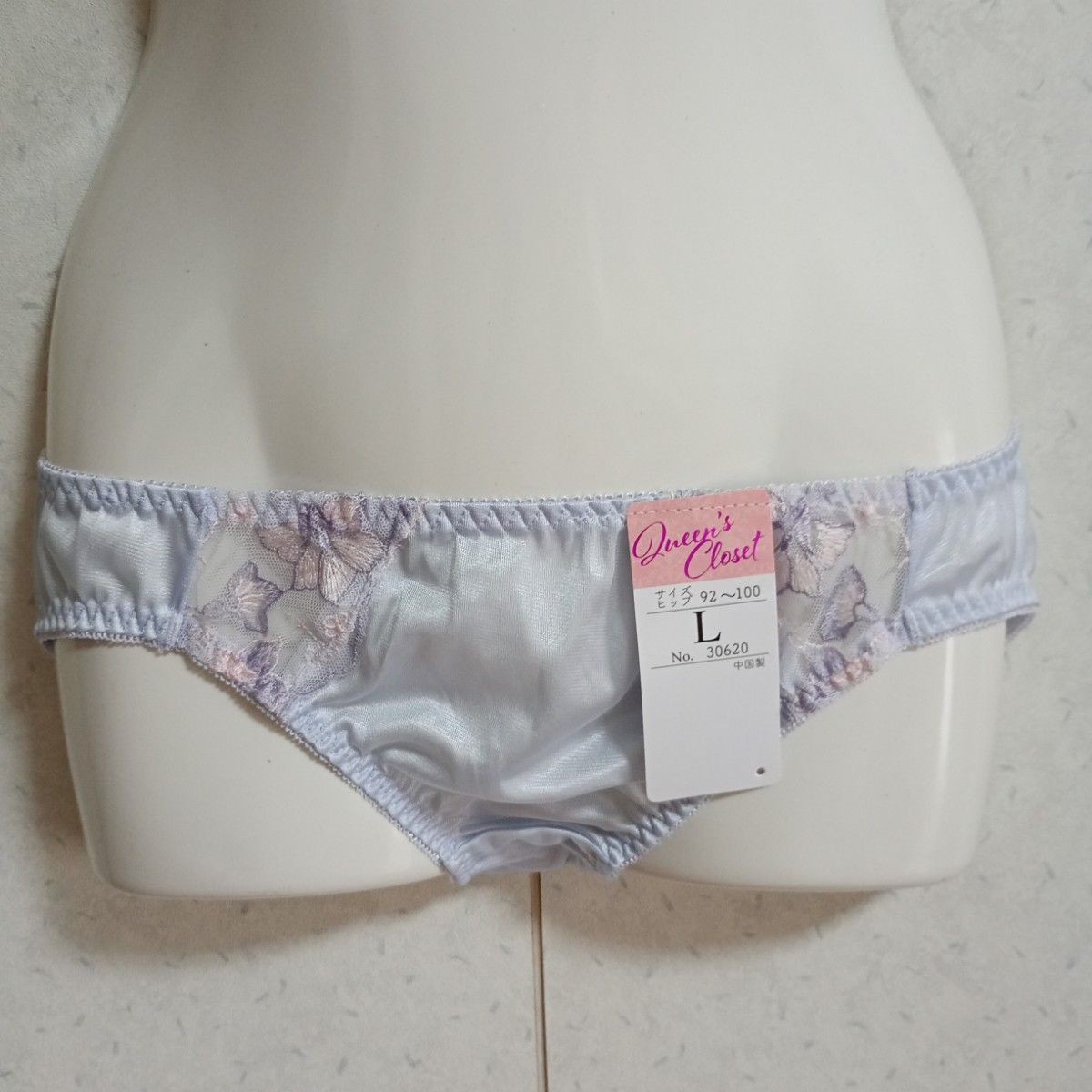 Shiny Tricot Panties US size M 5-pack set Floral Lace Pastel Colors JP size L