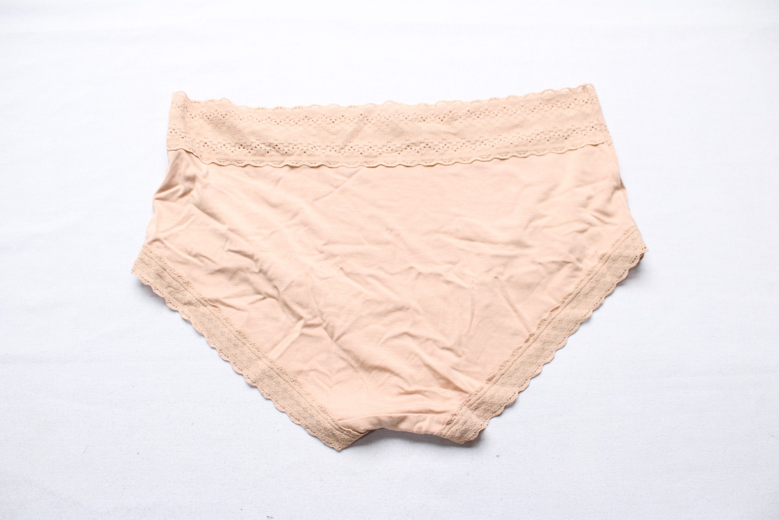 Meundies Women’s Feelfree Lace Hipster Underwear BM7 Sand Dune Size: XL NWT