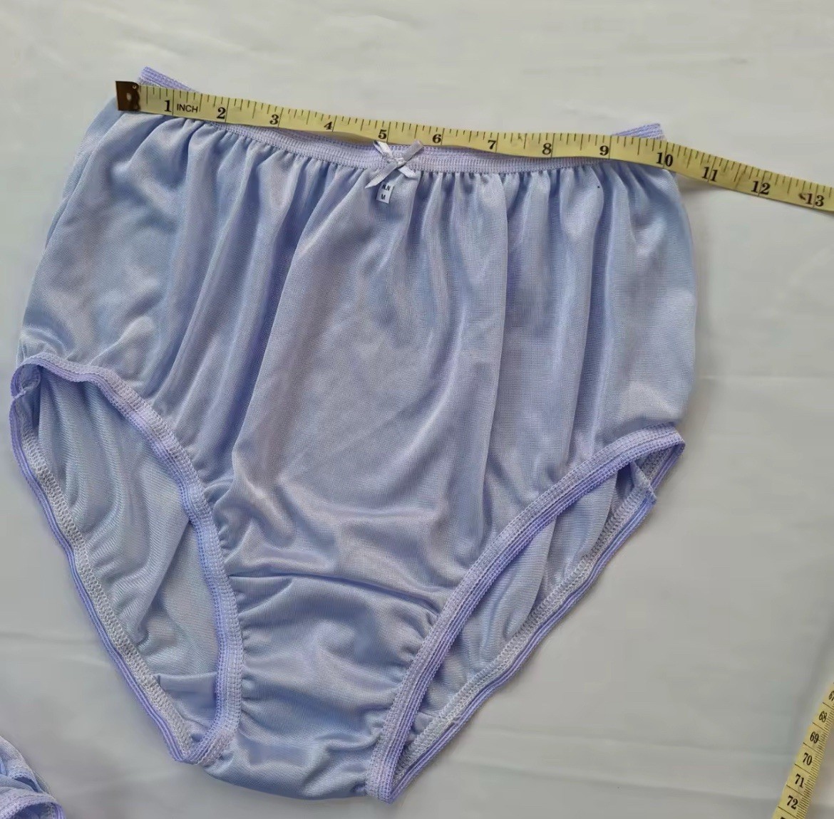 Women Underwear Nylon Brief Full M Waist 28-32 Hip 34-38 Soft Smooth 3 Pack