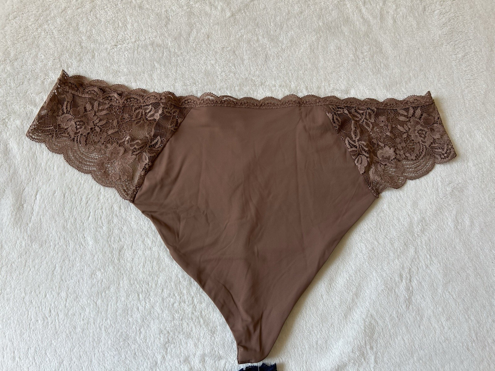 Joyspun Womens Assorted Microfiber & Lace Thong Panties 3-Pack Size XXL (20) NWT