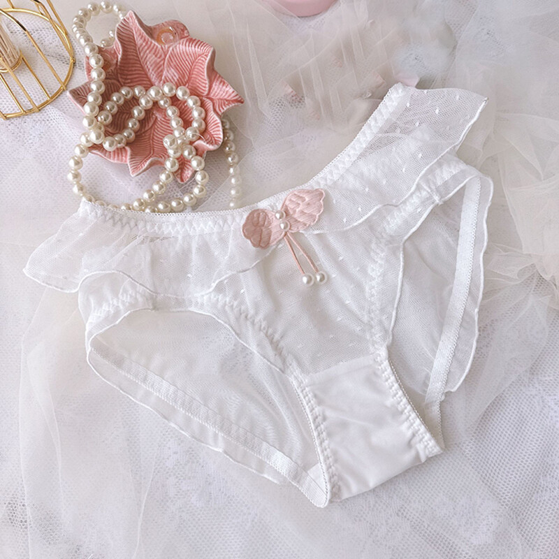New Sweet Girls Mesh Sheer Panties Briefs Cute Knicker Princess School Underwear