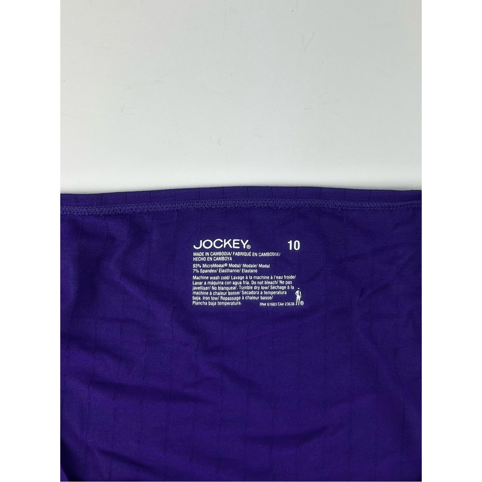 Jockey Supersoft Breath Brief Women’s Size 10 / 3XL in Deep Purple