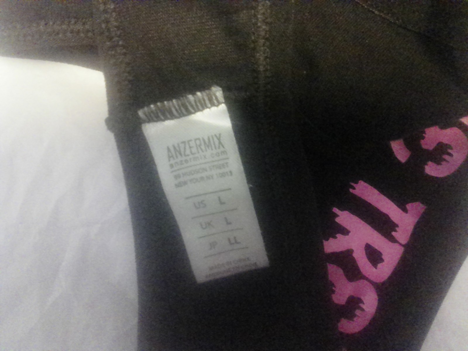 ANZERMIX. NWOT. Thong. Black Skull Cupcake “I’M THE TREAT”. Pink Frosting. L