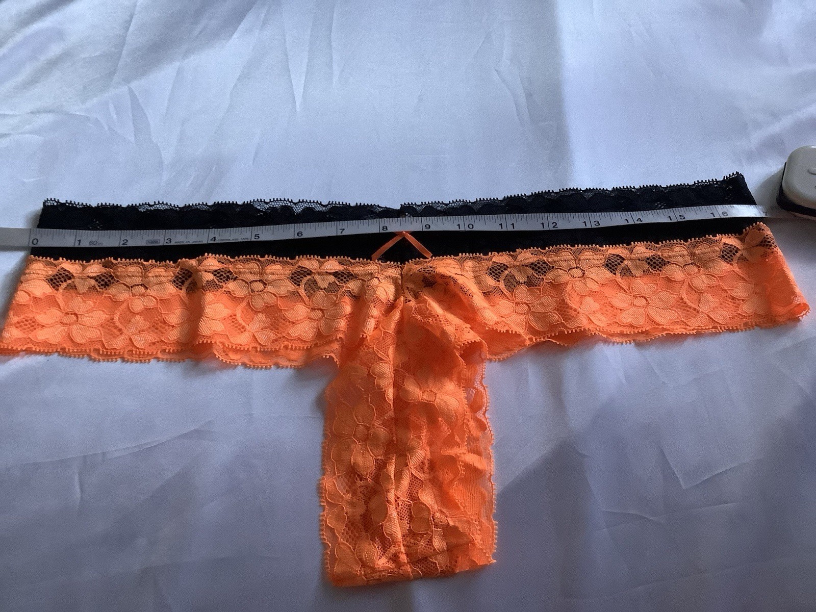 Women’s Lace Floral Lingerie Thong Panties Pink Blue Black Orange Bow 6pk XXL
