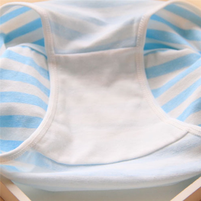 Lovely Cute Underwear Stripes Bow Cotton Briefs Panties Hipster Underpants B-SE